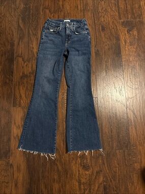 Good American Dark Blue Flare Jeans